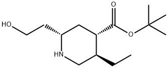 tert-Butyl (2S,4S,5R)-5-Ethyl-2-(2-hydroxyethyl)piperidine-4-carboxylate Struktur