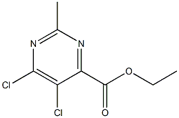 ethyl 5,6-dichloro-2-MethylpyriMidine-4-carboxylate Struktur