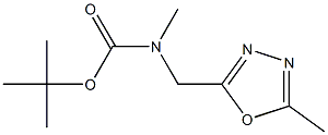 tert-butyl Methyl((5-Methyl-1,3,4-oxadiazol-2-yl)Methyl)carbaMate Struktur