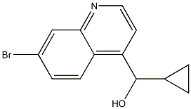 (7-broMoquinolin-4-yl)(cyclopropyl)Methanol Struktur