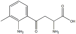 2-aMino-4-(2-aMino-3-Methylphenyl)-4-oxobutanoic acid Struktur