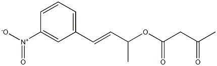 3-nitro-benzylidene-Isopropyl acetoacetate Struktur