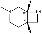 cis-3-Methyl-3,8-diazabicyclo[4.2.0]octane Struktur