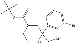 7-broMo-spiro[indoline-3-(4'-Boc)-piperidine] Struktur