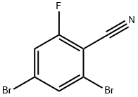 2,4-dibroMo-6-fluorobenzonitrile Struktur