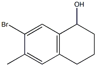 7-BroMo-1,2,3,4-tetrahydro-6-Methylnaphthalen-1-ol Struktur