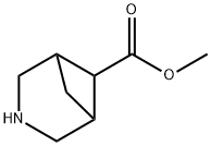 Methyl 3-azabicyclo[3.1.1]heptane-6-carboxylate hydrochloride Struktur