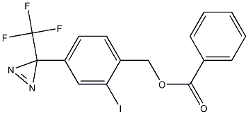 2-Iodo-4-[3-(trifluoroMethyl)-3H-diazirin-3-yl]benzyl Benzoate Struktur