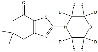 5,5-DiMethyl-2-(Morpholin-4-yl-d8)-5,6-dihydro-1,3-benzothiazol-7(4H)-one Struktur