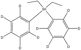 Diethyldiphenyltin-d10 Struktur