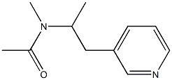 N-Methyl-N-[1-Methyl-2-(3-pyridyl)ethyl]-acetaMide Struktur