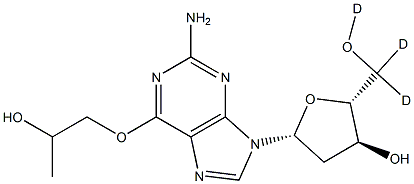 O6-(2-Hydroxypropyl)-2'-deoxyguanosine-d3 Struktur