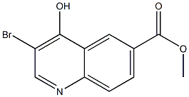 3-BroMo-4-hydroxy-quinoline-6-carboxylic acid Methyl ester Struktur