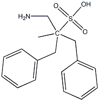 1-aMino-2-benzyl-2-Methyl-3-phenylpropane-2-sulfonic acid Struktur