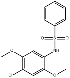 N-(4-Chloro-2,5-diMethoxyphenyl)benzenesulfonaMide, 97% Struktur