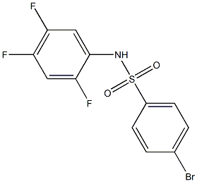 4-BroMo-N-(2,4,5-trifluorophenyl)benzenesulfonaMide, 97% Struktur