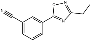 3-(3-Ethyl-1,2,4-oxadiazol-5-yl)benzonitrile, 97% Struktur