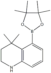 4,4-diMethyl-5-(4,4,5,5-tetraMethyl-1,3,2-dioxaborolan-2-yl)-1,2,3,4-tetrahydroquinoline Struktur