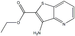 3-AMino-thieno[3,2-b]pyridine-2-carboxylic acid ethyl ester Struktur