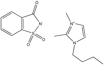 1-butyl-2,3-diMethyliMidazoliuM saccharinate Struktur