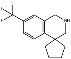 7'-(trifluoroMethyl)-2',3'-dihydro-1'H-spiro[cyclopentane-1,4'-isoquinoline] Struktur