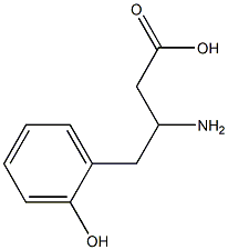 3-AMino-4-(2-hydroxyphenyl)butanoic acid Struktur