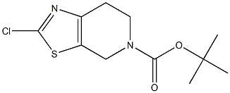 2-Chloro-6,7-dihydro-4H-thiazolo[5,4-c]pyridine-5-carboxylic acid tert-butyl ester Struktur