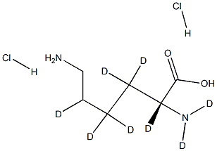 D-Lysine-d8 2HCl Struktur