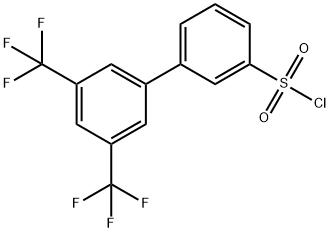 3-[3,5-BIS(TRIFLUOROMETHYL)PHENYL]BENZENESULFONYL CHLORIDE Struktur