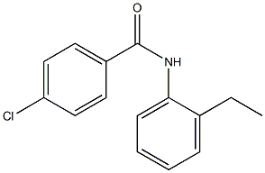 4-chloro-N-(2-ethylphenyl)benzamide Struktur