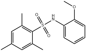 N-(2-methoxyphenyl)-2,4,6-trimethylbenzenesulfonamide Struktur