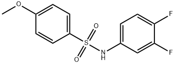 N-(3,4-difluorophenyl)-4-methoxybenzenesulfonamide Struktur
