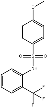 4-methoxy-N-[2-(trifluoromethyl)phenyl]benzenesulfonamide Struktur