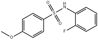 N-(2-fluorophenyl)-4-methoxybenzenesulfonamide Struktur