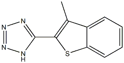 5-(3-methylbenzo[b]thiophen-2-yl)-1H-tetrazole Struktur