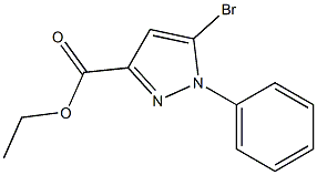 5-Bromo-1-phenyl-1H-pyrazole-3-carboxylic acid ethyl ester Struktur