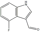 4- Fluoro-3- Indole Carboxaldehyde Struktur