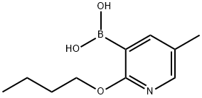 2-Butoxy-5-methylpyridine-3-boronic acid Struktur