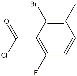 2-broMo-6-fluoro-3-Methylbenzoyl chloride Struktur