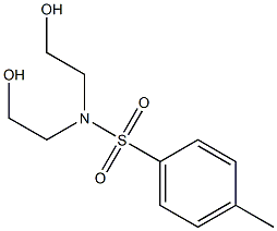 N.N-Bis(2-hydroxyethyl)-p-toulene sulfonamide Struktur