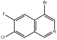 4-broMo-7-chloro-6-fluoroisoquinoline Struktur