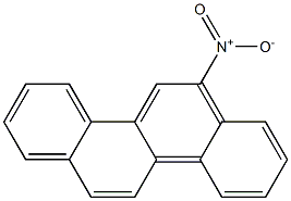 Chrysene, 6-nitro Struktur