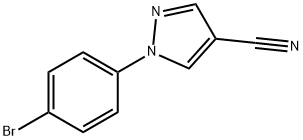 1-(4-broMophenyl)-1H-pyrazole-4-carbonitrile Struktur