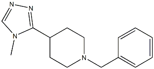 1-benzyl-4-(4-Methyl-4H-1,2,4-triazol-3-yl)piperidine Struktur