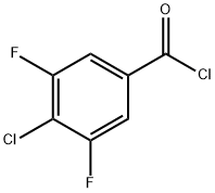 4-chloro-3,5-difluorobenzoyl chloride Struktur