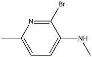 2-BROMO-N,6-DIMETHYLPYRIDIN-3-AMINE Struktur