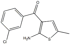 (2-aMino-5-Methylthiophen-3-yl)(3-chlorophenyl)Methanone Struktur