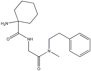 1-aMino-N-(2-(Methyl(phenethyl)aMino)-2-oxoethyl)cyclohexanecarboxaMide Struktur