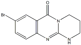 8-broMo-3,4-dihydro-1H-pyriMido[2,1-b]quinazolin-6(2H)-one Struktur