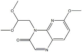 4-(2,2-diMethoxyethyl)-6-Methoxypyrido[3,2-b]pyrazin-3(4H)-one Struktur